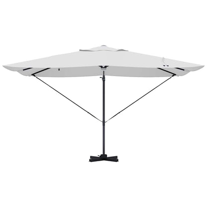 Parasol 351 X 250 X 253 Cm Polyester En Aluminium Zand