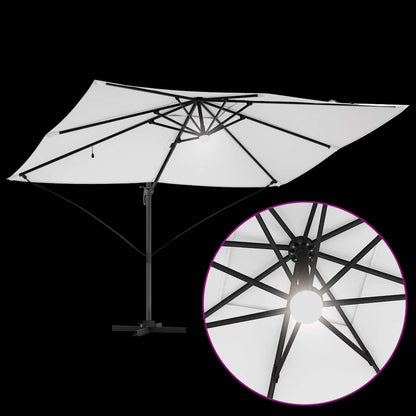 Parasol 351 X 250 X 253 Cm Polyester En Aluminium Zand