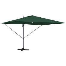Parasol 351 X 250 X 253 Cm Polyester En Aluminium Groen