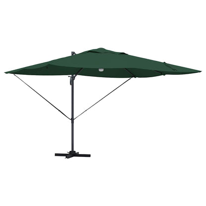 Parasol 351 X 250 X 253 Cm Polyester En Aluminium Groen