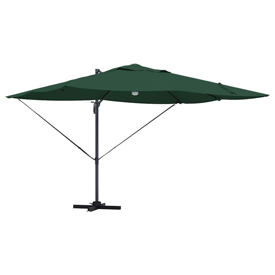 Parasol 351 X 250 X 253 Cm Polyester En Aluminium Groen