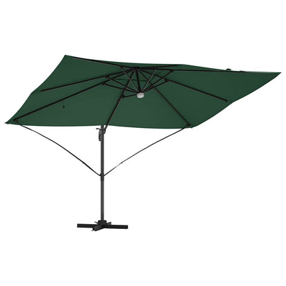Parasol 351 X 250 X 253 Cm Polyester En Aluminium Groen