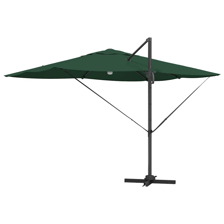 Parasol 351 X 250 X 253 Cm Polyester En Aluminium Groen