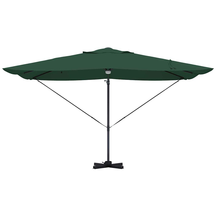 Parasol 351 X 250 X 253 Cm Polyester En Aluminium Groen