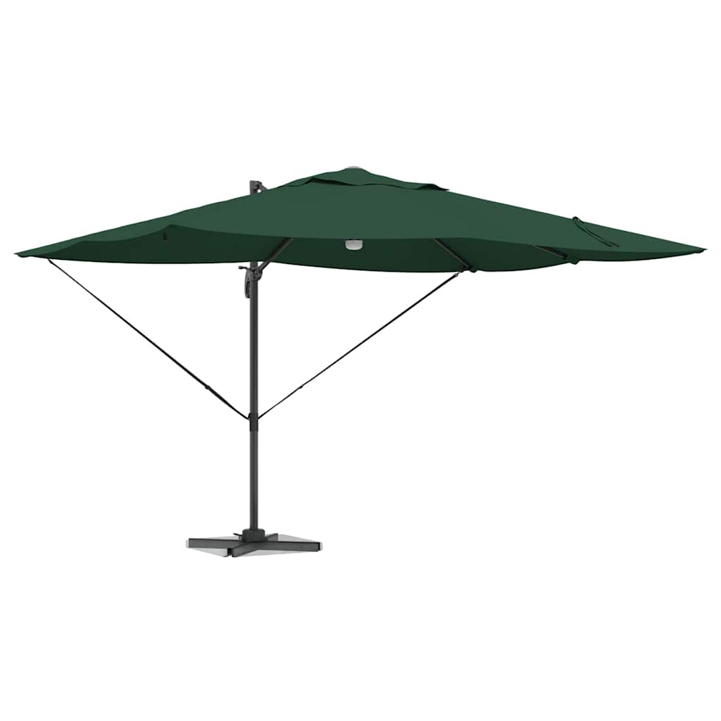 Parasol 351 X 250 X 253 Cm Polyester En Aluminium Groen