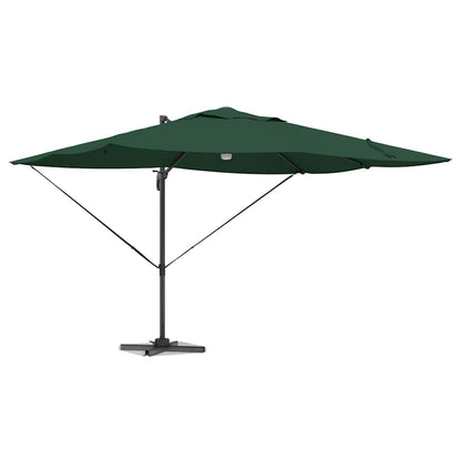 Parasol 351 X 250 X 253 Cm Polyester En Aluminium Groen
