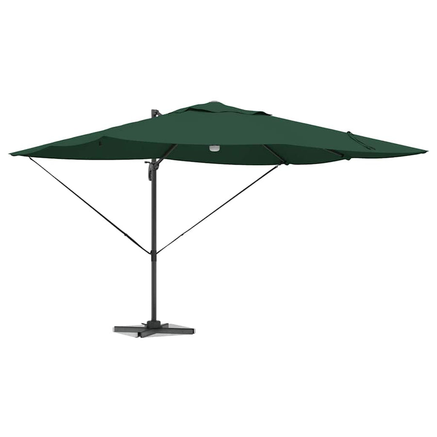 Parasol 351 X 250 X 253 Cm Polyester En Aluminium Groen