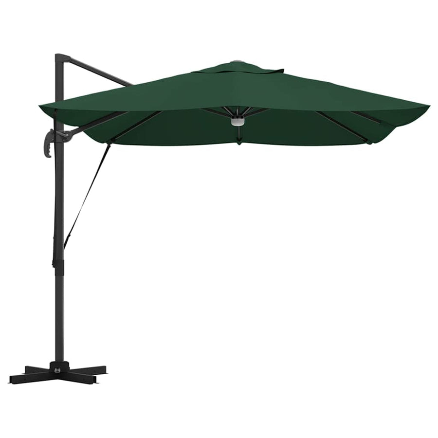 Parasol 351 X 250 X 253 Cm Polyester En Aluminium Groen
