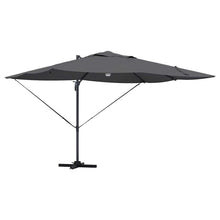 Parasol 351 X 250 X 253 Cm Polyester En Aluminium Antraciet