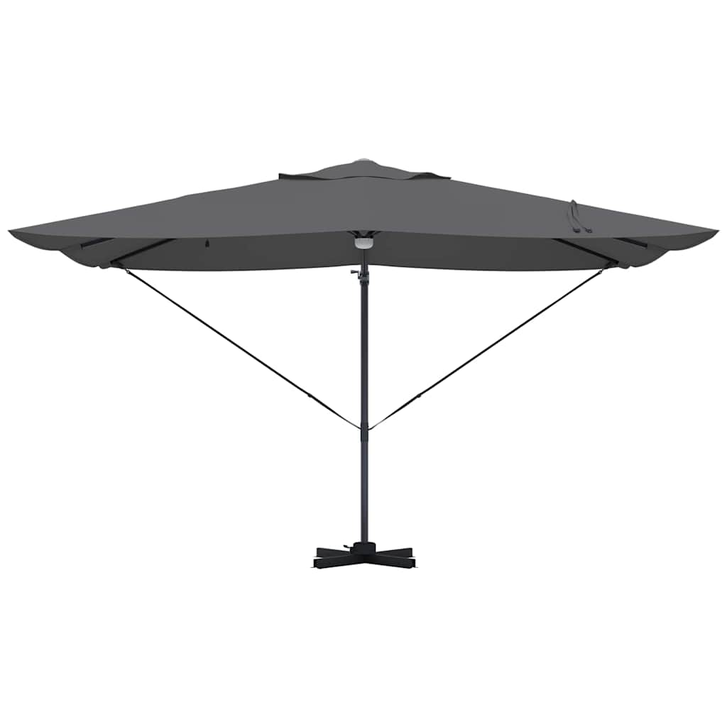 Parasol 351 X 250 X 253 Cm Polyester En Aluminium Antraciet