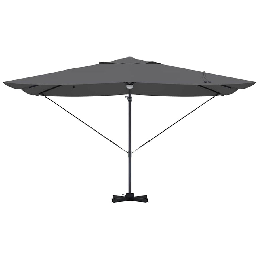 Parasol 351 X 250 X 253 Cm Polyester En Aluminium Antraciet