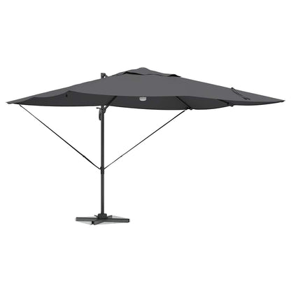 Parasol 351 X 250 X 253 Cm Polyester En Aluminium Antraciet