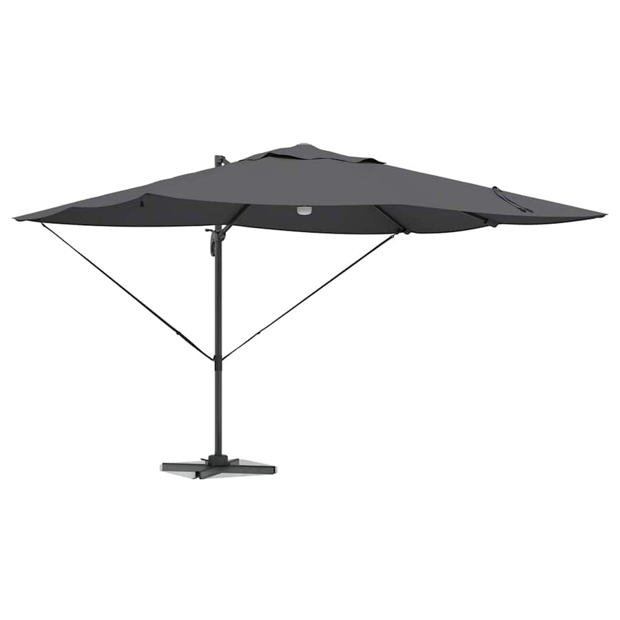Parasol 351 X 250 X 253 Cm Polyester En Aluminium Antraciet