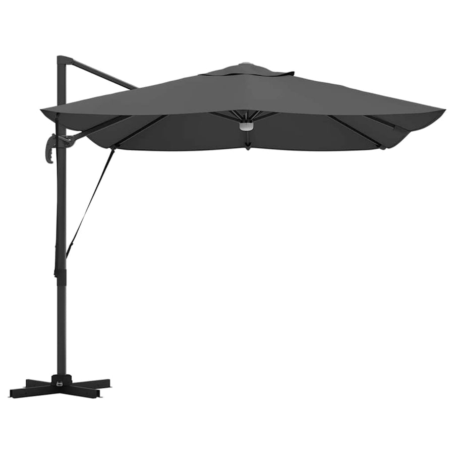 Parasol 351 X 250 X 253 Cm Polyester En Aluminium Antraciet