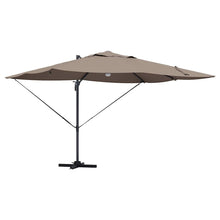 Parasol 351 X 250 X 253 Cm Polyester En Aluminium Taupe