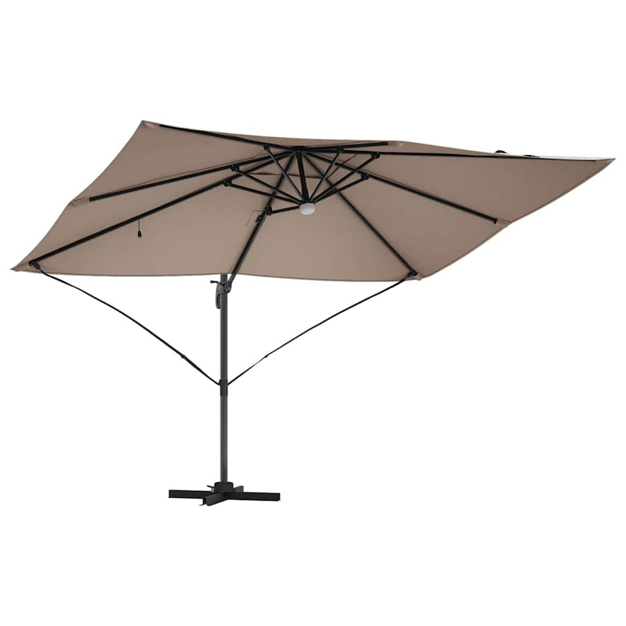 Parasol 351 X 250 X 253 Cm Polyester En Aluminium Taupe