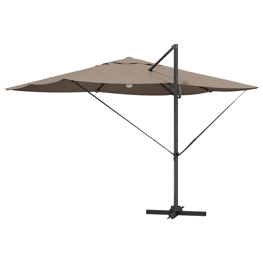 Parasol 351 X 250 X 253 Cm Polyester En Aluminium Taupe