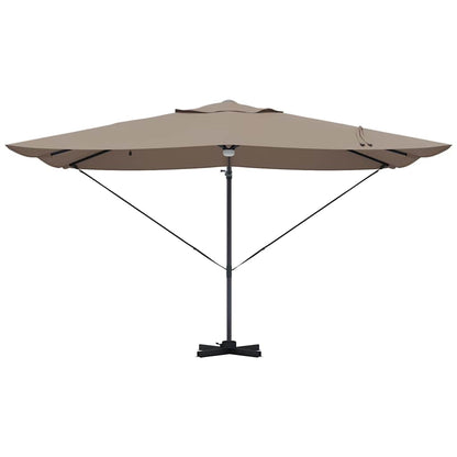 Parasol 351 X 250 X 253 Cm Polyester En Aluminium Taupe
