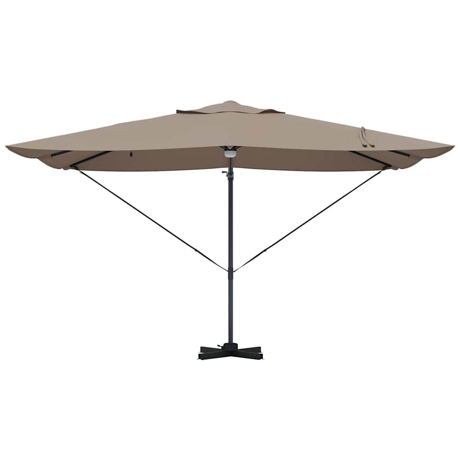 Parasol 351 X 250 X 253 Cm Polyester En Aluminium Taupe
