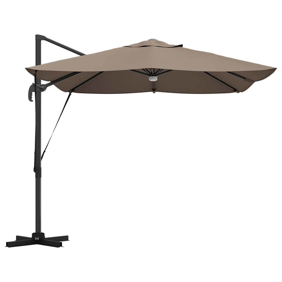 Parasol 351 X 250 X 253 Cm Polyester En Aluminium Taupe