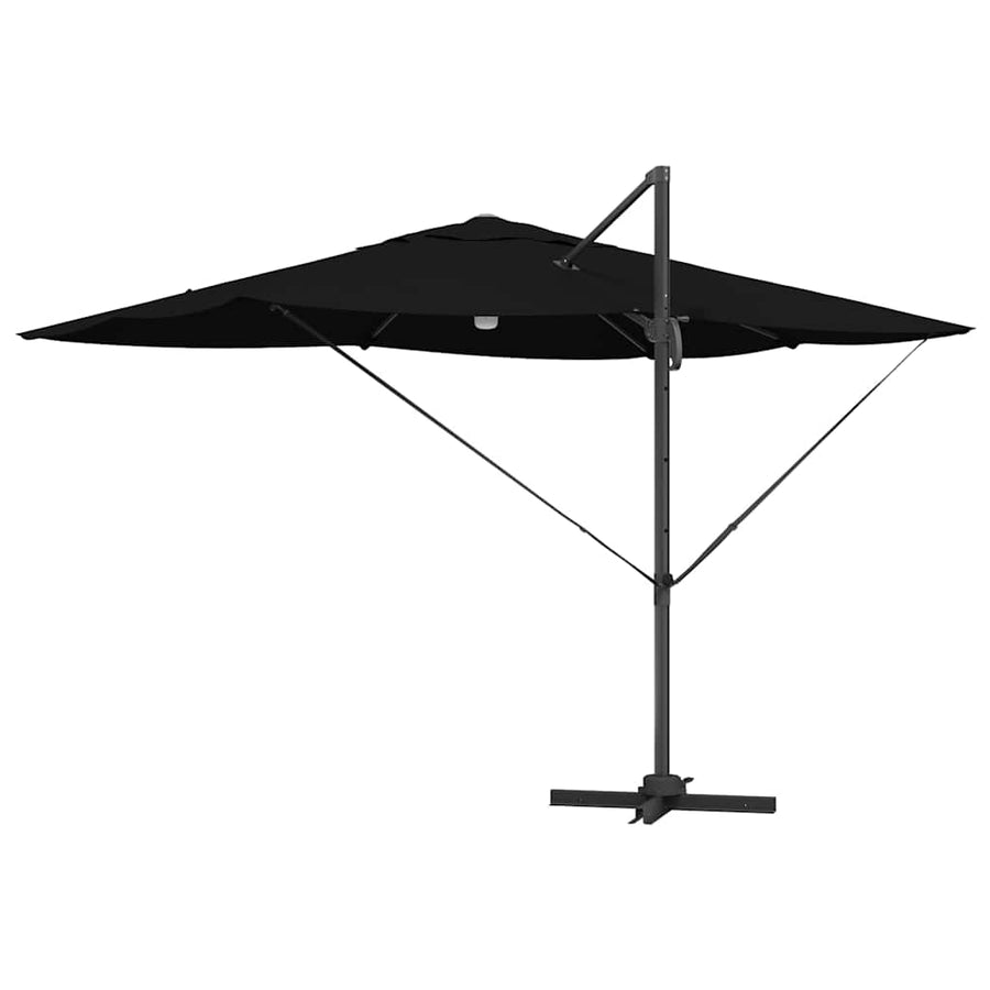 Parasol 351 X 250 X 253 Cm Polyester En Aluminium Zwart