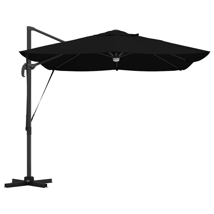 Parasol 351 X 250 X 253 Cm Polyester En Aluminium Zwart
