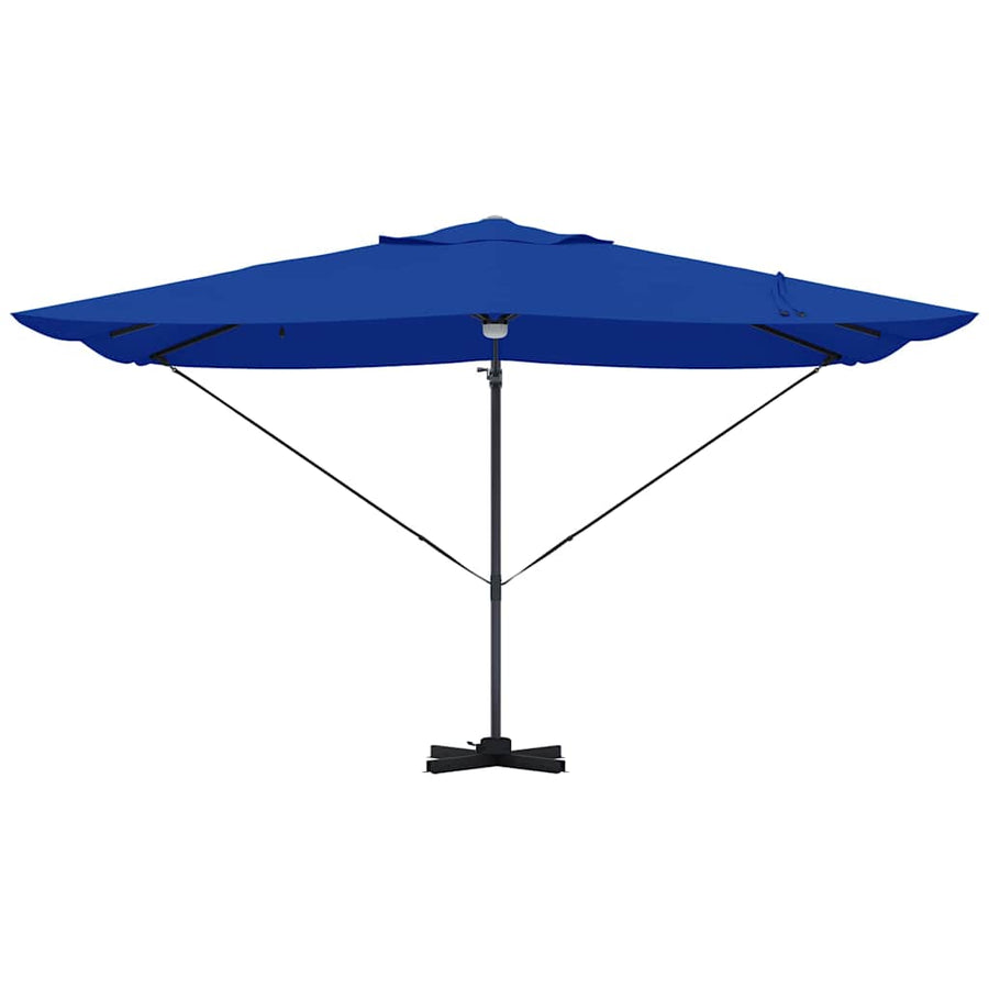 Parasol Azurblauw 351 X 250 X 253 Cm Polyester En Aluminium azuurblauw
