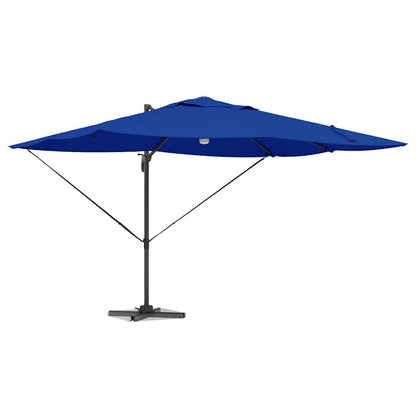 Parasol Azurblauw 351 X 250 X 253 Cm Polyester En Aluminium azuurblauw