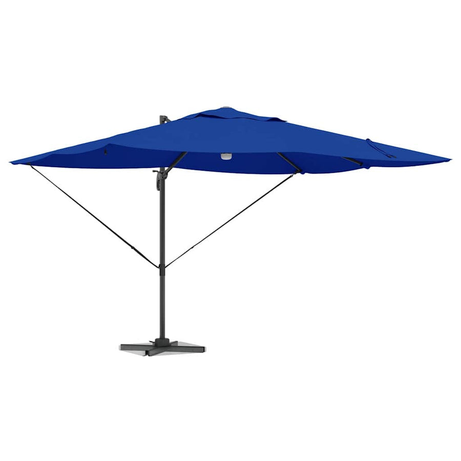 Parasol Azurblauw 351 X 250 X 253 Cm Polyester En Aluminium azuurblauw