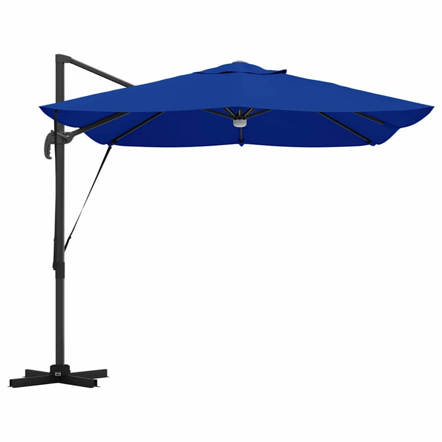 Parasol Azurblauw 351 X 250 X 253 Cm Polyester En Aluminium azuurblauw