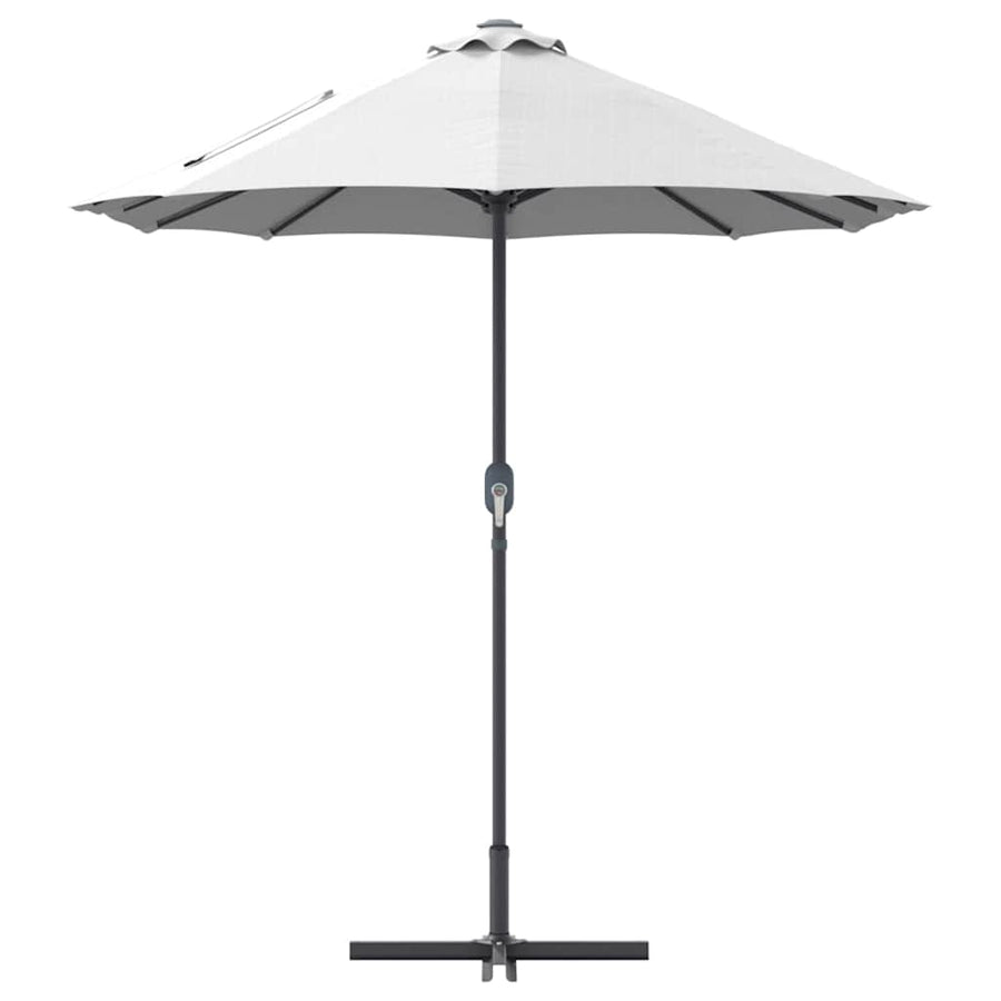 Tuinparasol Zand 380 x 196 x 235 cm Poedergecoat staal