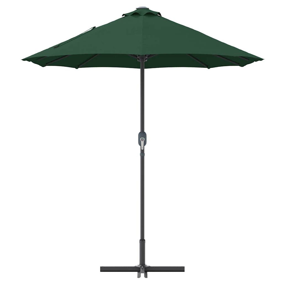 Tuinparasol Groen 380 x 196 x 235 cm Poedergecoat staal