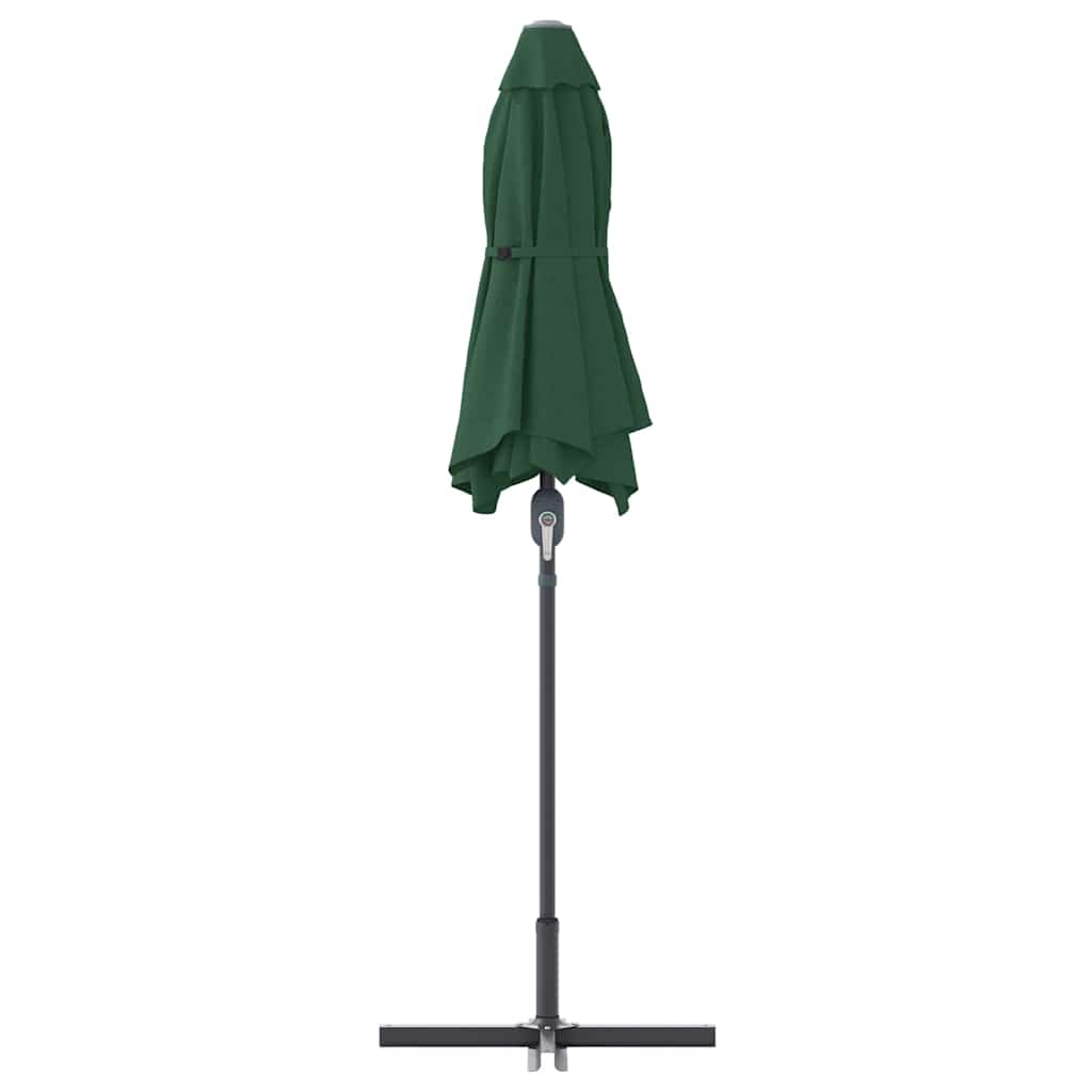 Tuinparasol Groen 380 x 196 x 235 cm Poedergecoat staal