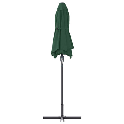 Tuinparasol Groen 380 x 196 x 235 cm Poedergecoat staal
