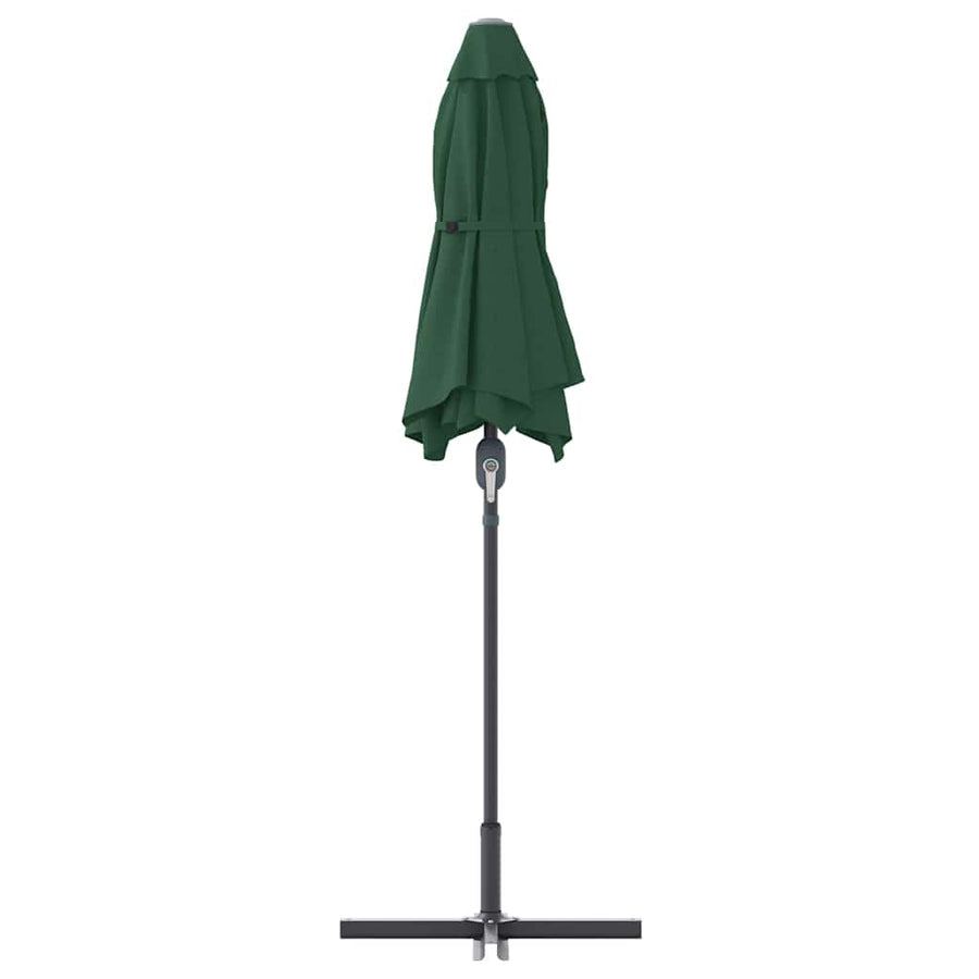 Tuinparasol Groen 380 x 196 x 235 cm Poedergecoat staal