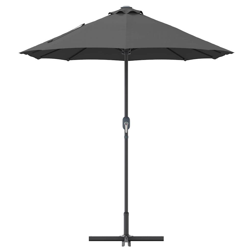 Tuinparasol Antraciet 380 x 196 x 235 cm Poedergecoat staal
