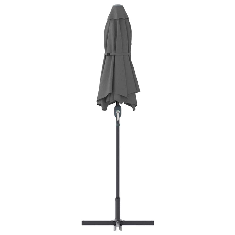 Tuinparasol Antraciet 380 x 196 x 235 cm Poedergecoat staal