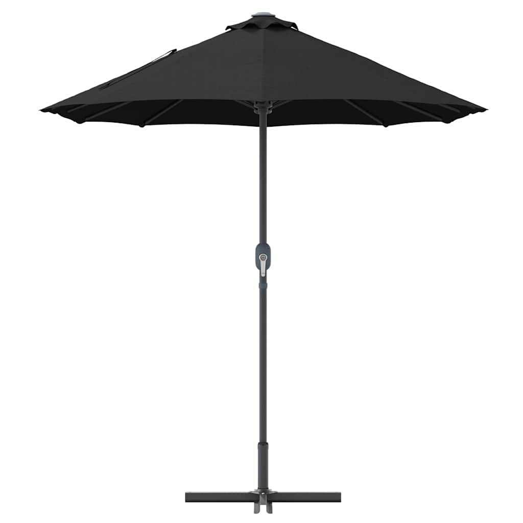 Tuinparasol Zwart 380 x 196 x 235 cm Poedergecoat staal
