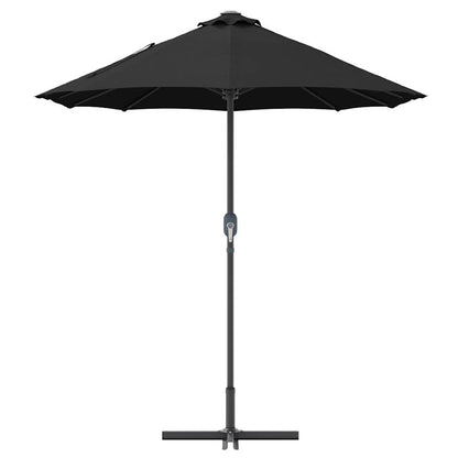 Tuinparasol Zwart 380 x 196 x 235 cm Poedergecoat staal