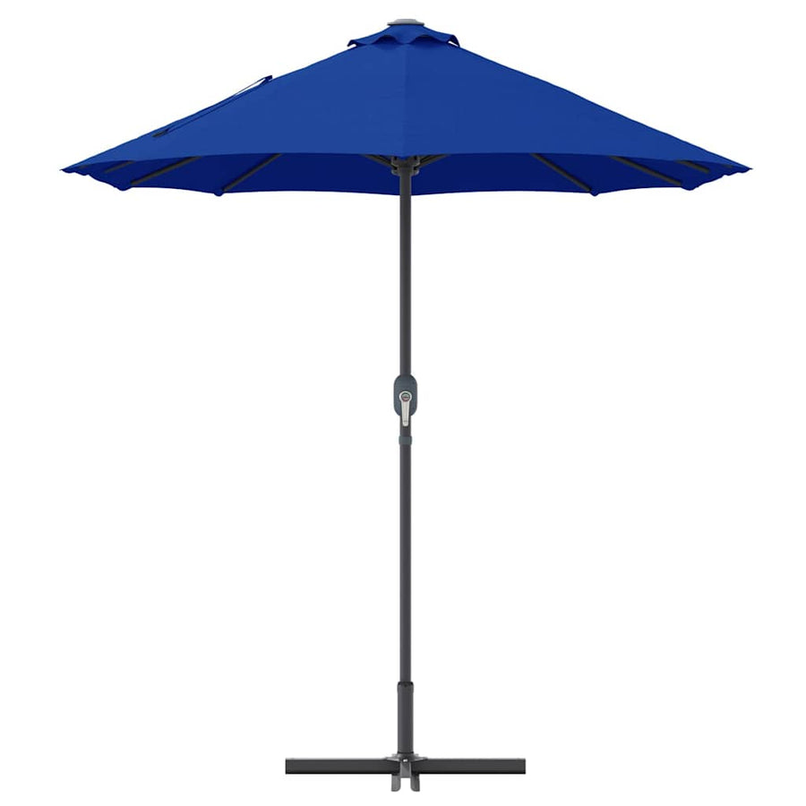 Tuinparasol Blauw 380 x 196 x 235 cm Poedergecoat staal