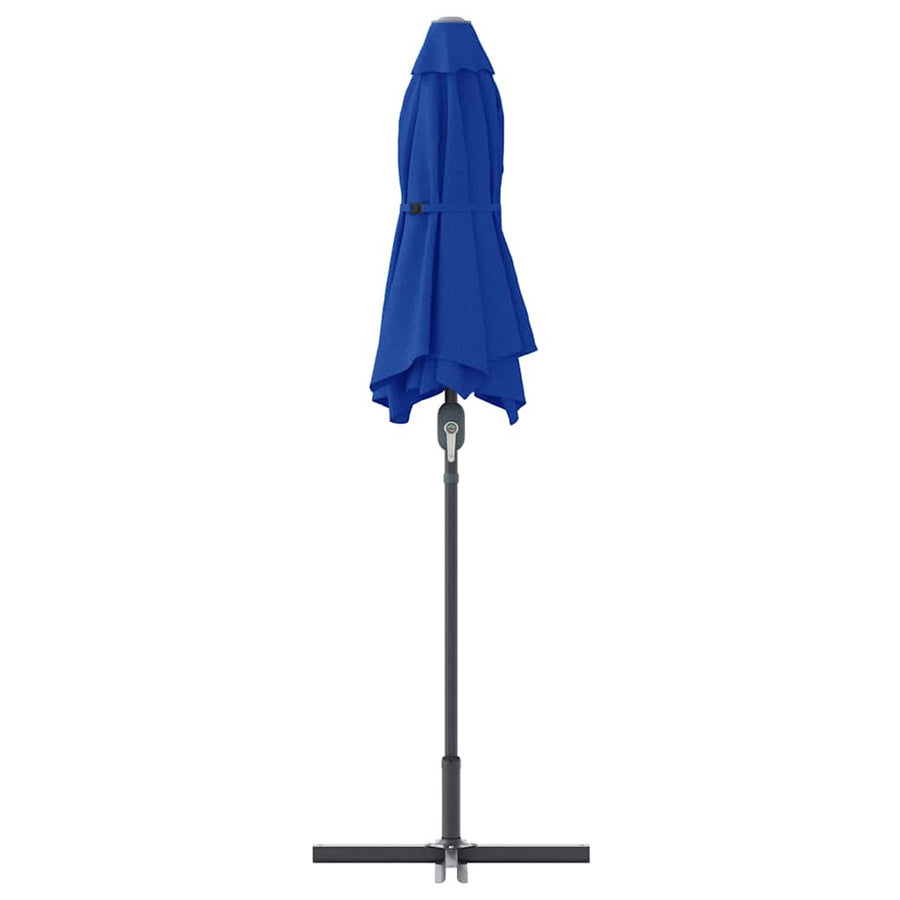 Tuinparasol Blauw 380 x 196 x 235 cm Poedergecoat staal