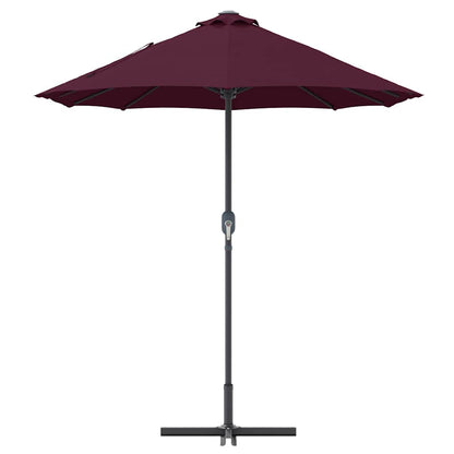 Tuinparasol Bordeauxrood 380 x 196 x 235 cm Poedergecoat staal