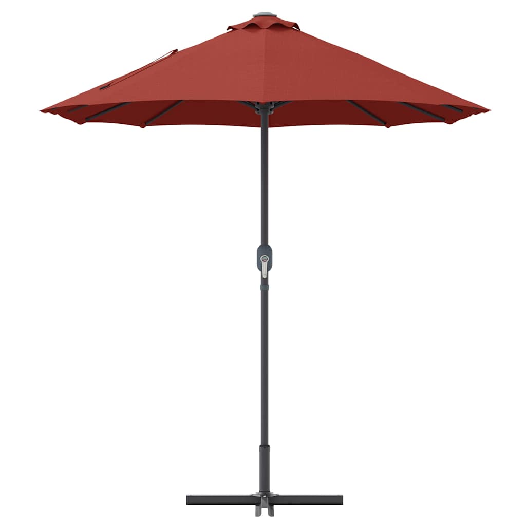 Tuinparasol Terracotta 380 x 196 x 235 cm Poedergecoat staal