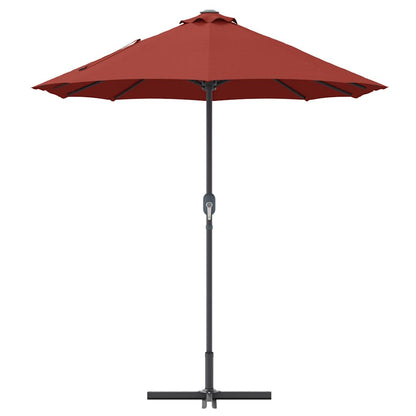 Tuinparasol Terracotta 380 x 196 x 235 cm Poedergecoat staal