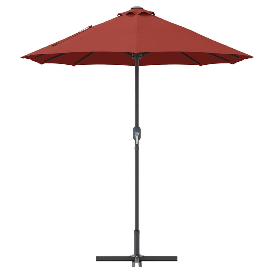 Tuinparasol Terracotta 380 x 196 x 235 cm Poedergecoat staal