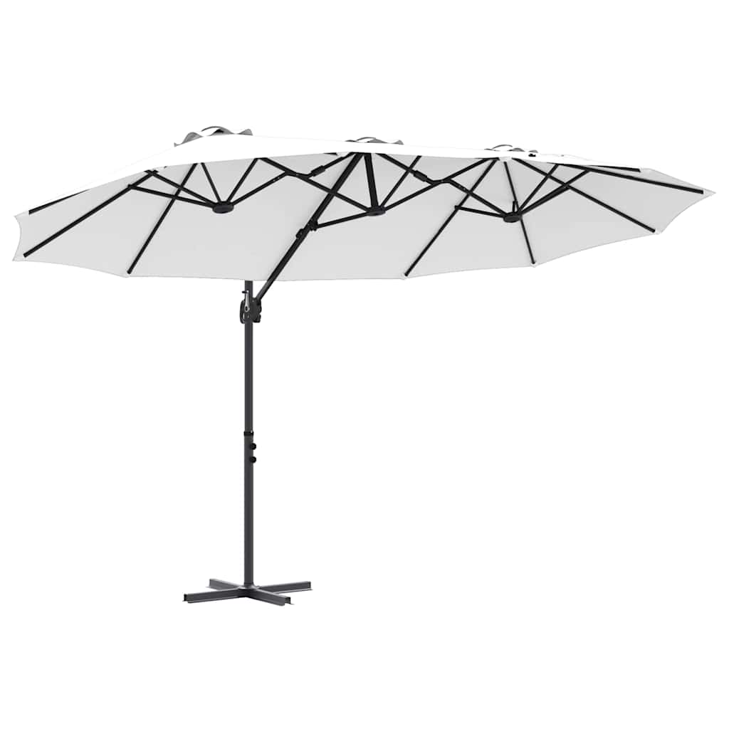 Tuin Cantilever Parasol met slot Zand 372 x 198 x 253 cm
