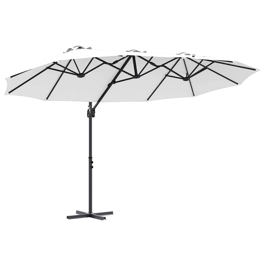 Tuin Cantilever Parasol met slot Zand 372 x 198 x 253 cm
