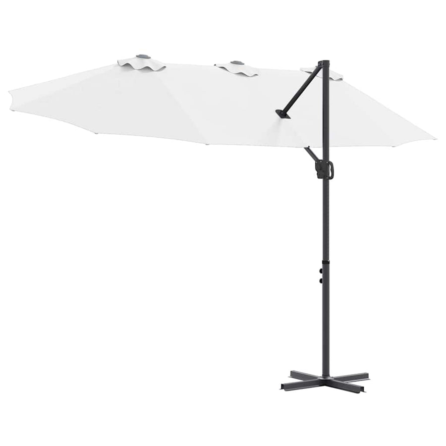 Tuin Cantilever Parasol met slot Zand 372 x 198 x 253 cm