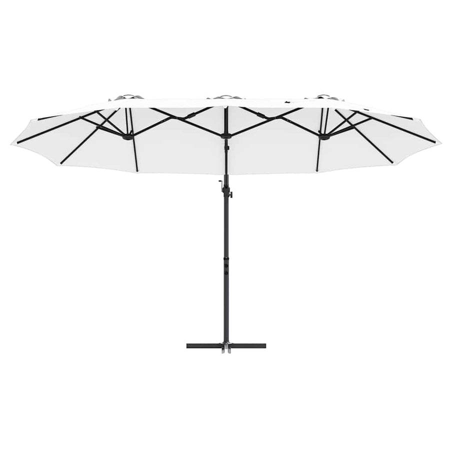 Tuin Cantilever Parasol met slot Zand 372 x 198 x 253 cm