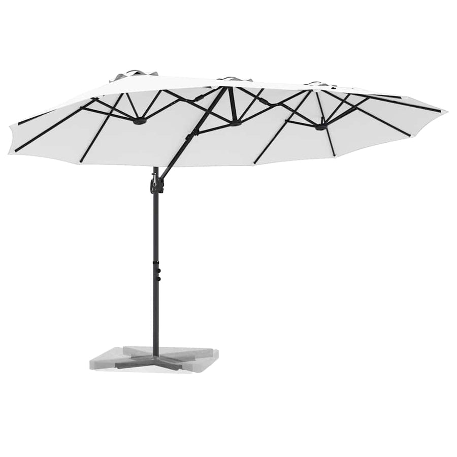 Tuin Cantilever Parasol met slot Zand 372 x 198 x 253 cm